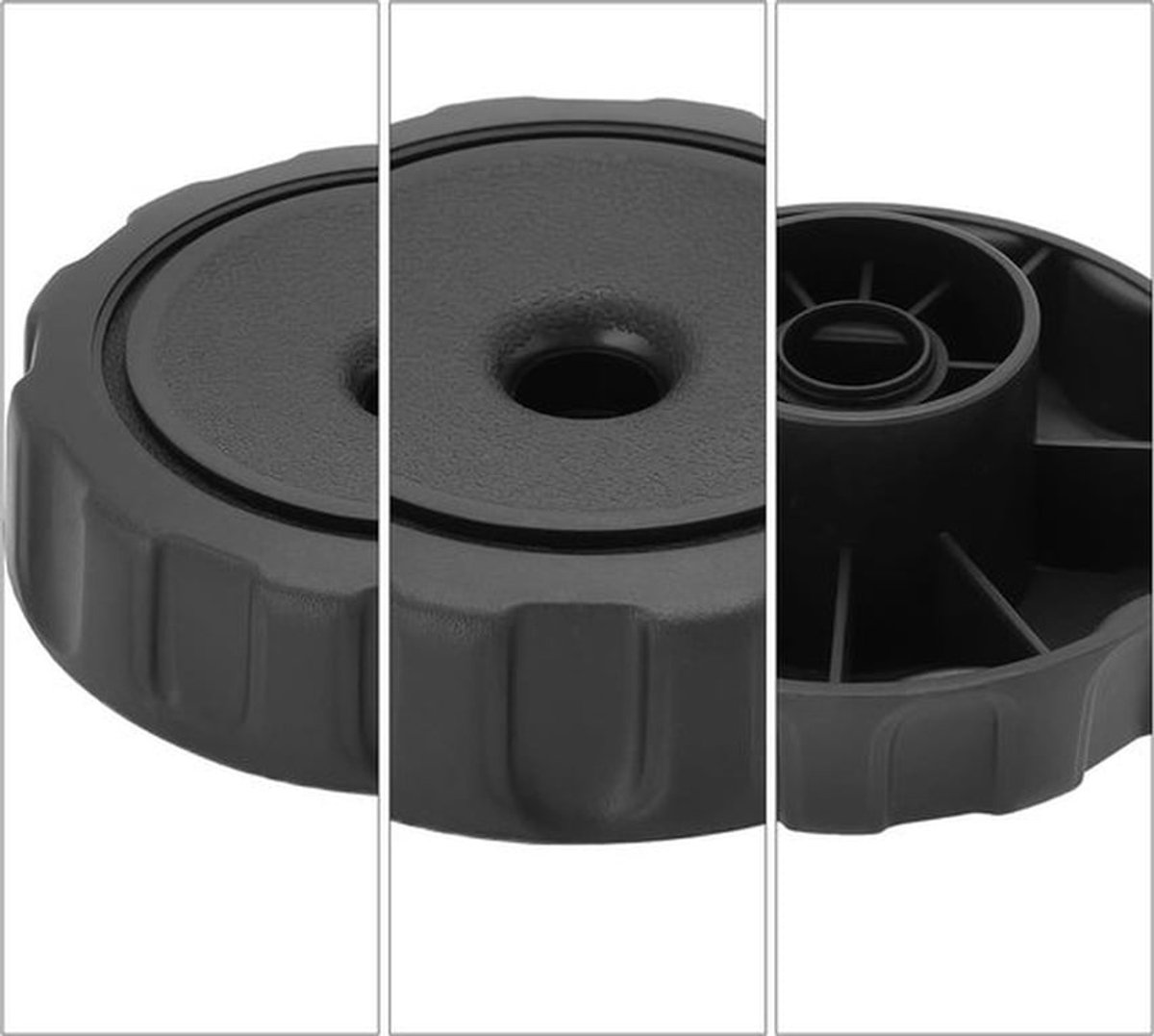 Vervanging knop aanpassing - Compatibel met Golf 1 Cabriolet - Geschikt voor Golf 2 - Passat - Aanpassing handwiel - Deelnummer 191881671C - 2 stuks.