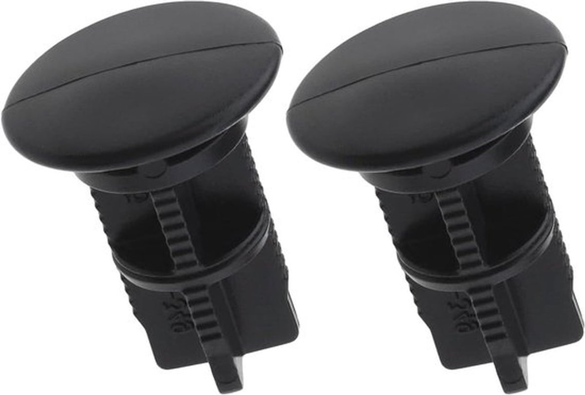 Scharnierstiften voor vuilnisbakdeksel - 2 stuks - 43 mm x 18 mm - Compatibel met huishoudelijke of commerciële 240-liter vuilnisbakken - Kunststof - Zwart