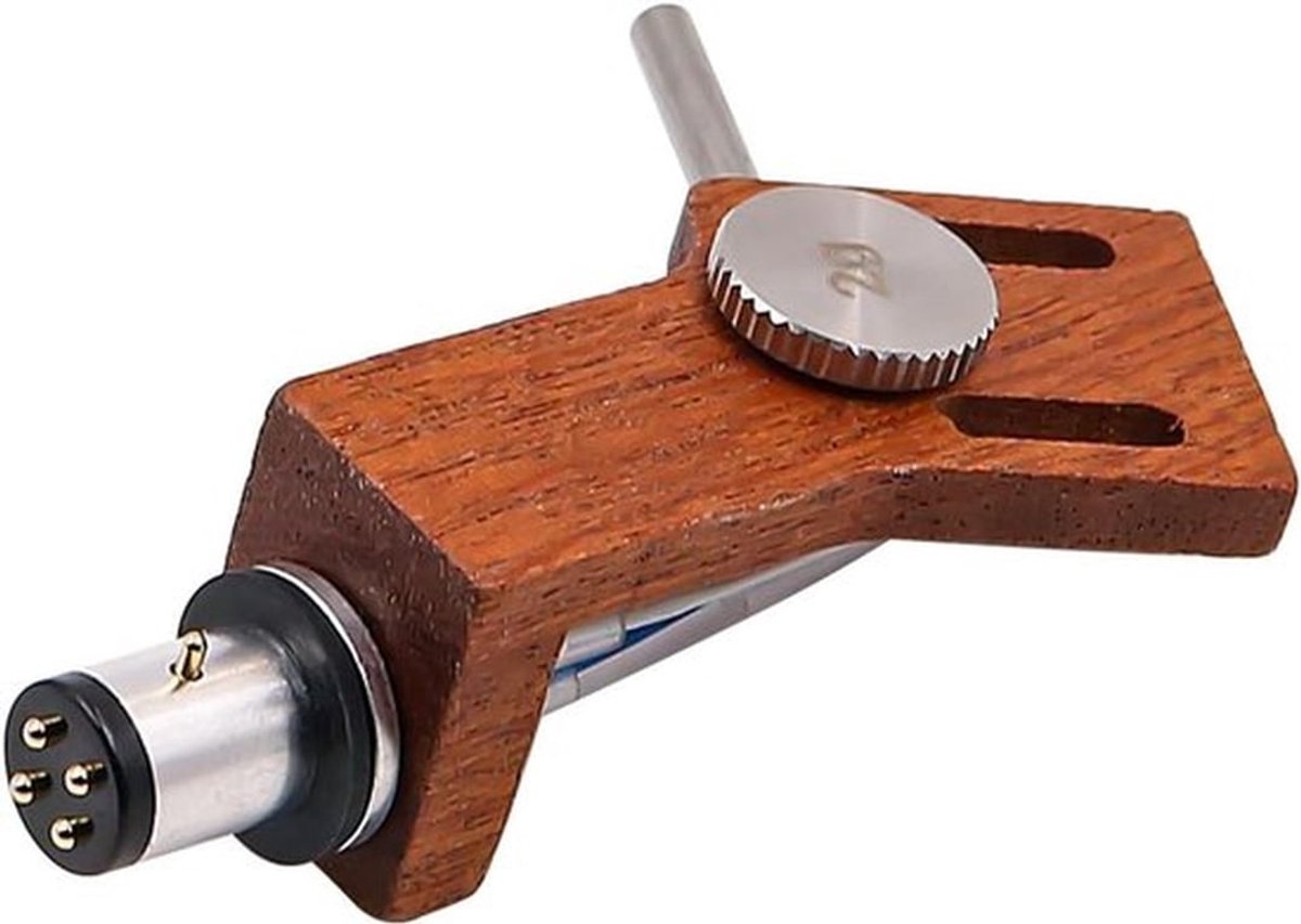 - Phono headshell met aansluitdraden - LP - Universele - Houten - Cartridge houder - Kit - Vervanging - Geschikt voor Merk - Universele modellen - Hout