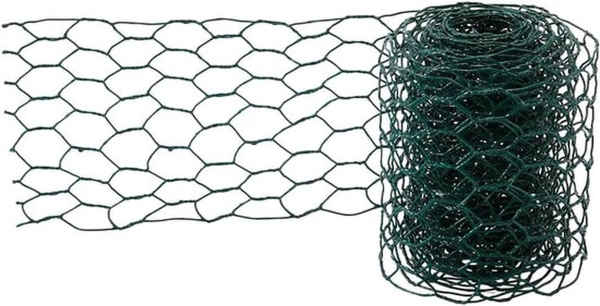 - Bloemen Kippengaas Roll - Groen Metaal - Ijzer Mesh - Zeshoekige - Gegalvaniseerde Bloemstukken - Dierlijke Netting - Hek Draden - Bescherming Pluimvee - DIY Ambachten Tuin