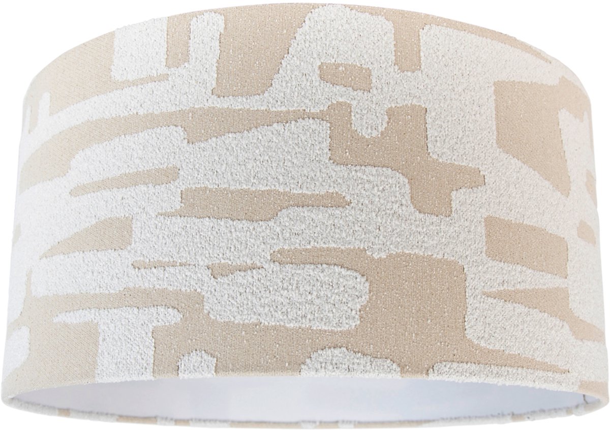 Qazqa moderne Lampenkap - Cilinder White Beige - wit, rond, supports-e27, diameter 50 centimeter