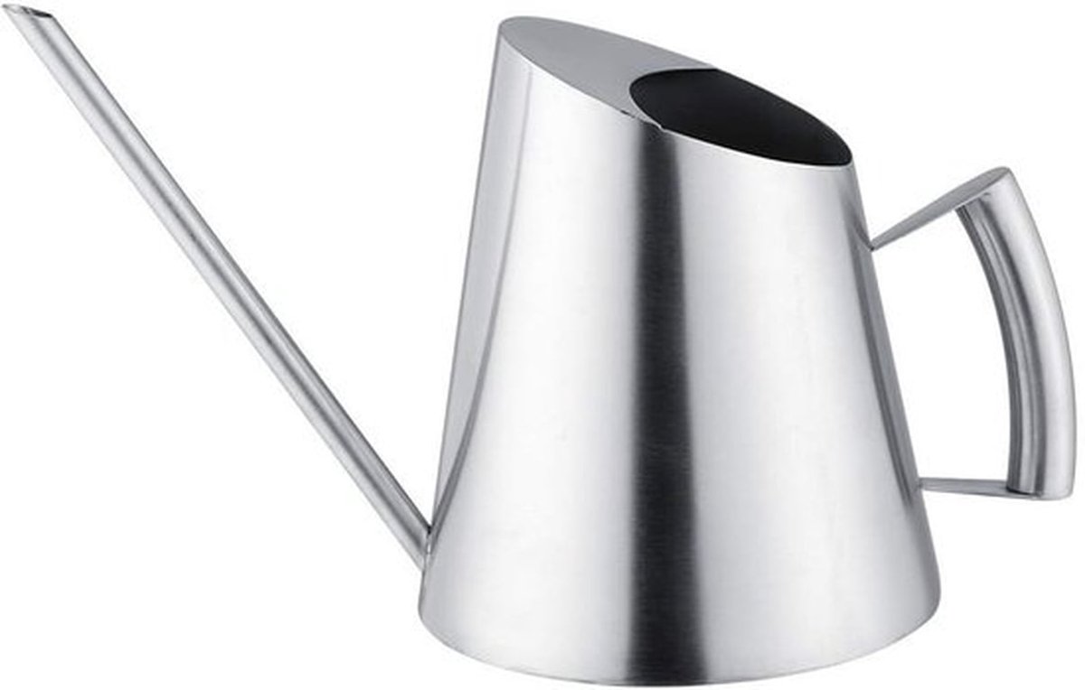 Gieter 1,5 Liter Roestvrij Staal - Gieter voor Binnen/Buiten - Antiroest - Duurzaam - Premium Kwaliteit - 14,3 x 28 x 17,5 cm - Plantenbewateringssysteem