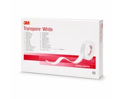 3M Transpore witte hechtpleister 2,5 cm x 9,1 m 12 stuks