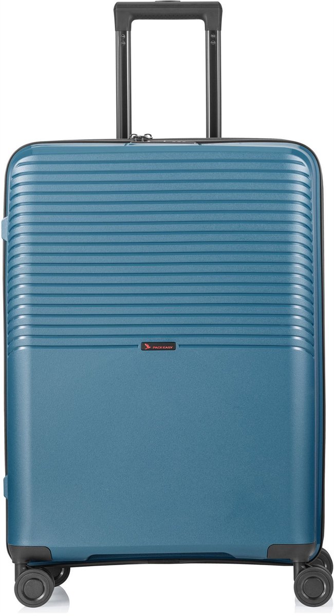 Pack Easy Jet 4 wielen Trolley M 64 cm met uitbreidingsplooi - Harde bagage - TSA slot - petrol