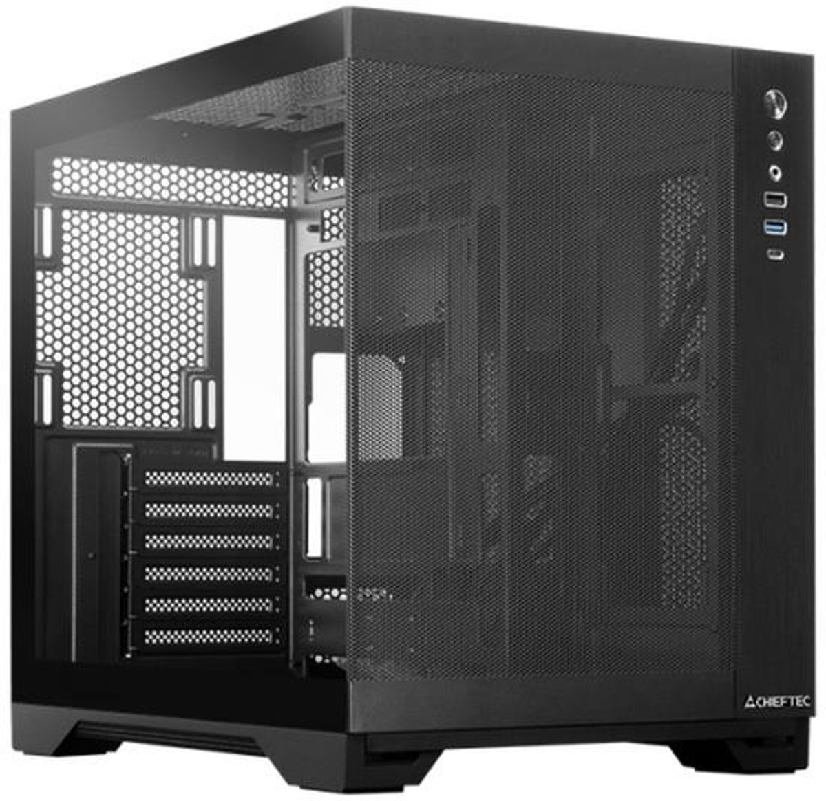 Chieftec Computerbehuizing Voor Atx Pc Met Ventilatorloos Venster En Duurzame Constructie