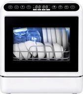 Mini Vaatwasser -Vrijstaande Compacte Vaatwasser voor 4-6 Couverts - 5 Wasprogramma's -Touchbediening - 5 L Waterreservoir - 1000 W
