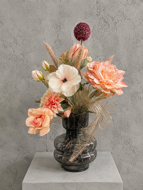 Zijden Bloemen in Vaas 50 cm - Hotel Chique - Seta Fiori