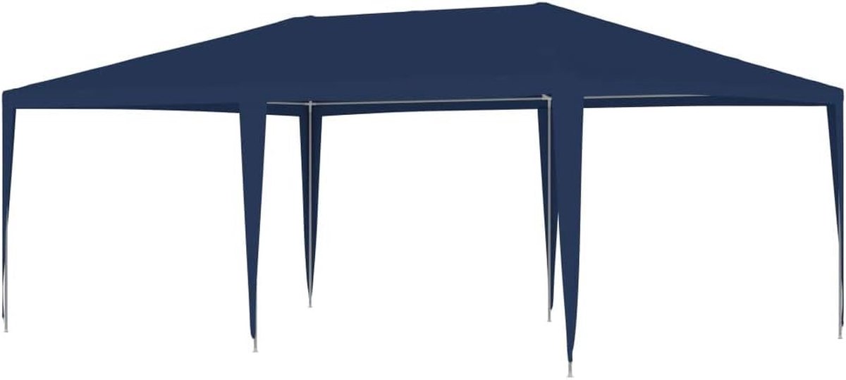 Partytent - Feesttent Paviljoen - Buitenfeesten Organiseren - UV Waterbestendig - 4 x 6 Meter - Blauw