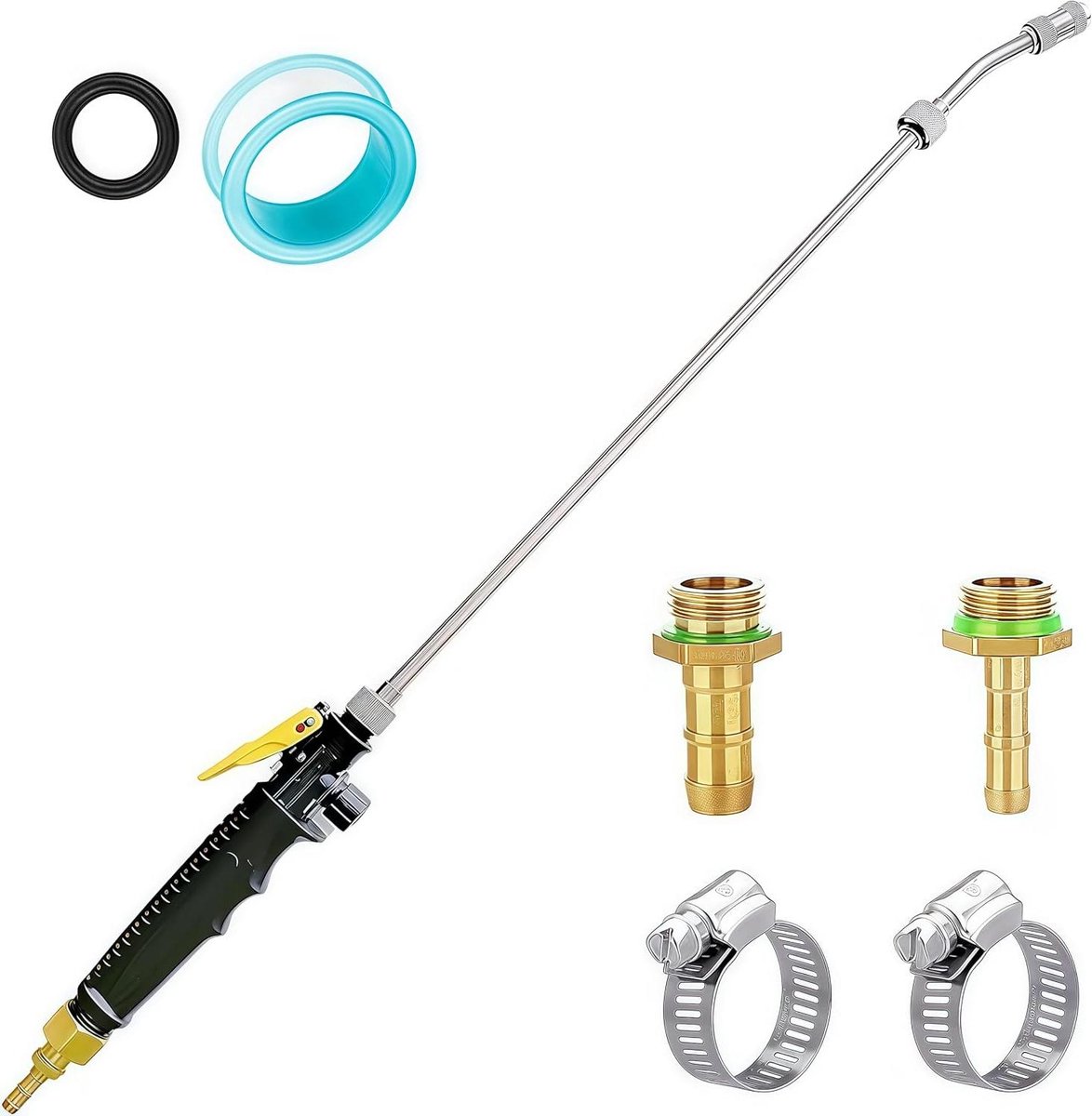 Sproeier Wand - Verlengstuk - Tuin Besproeien - Afsluitbare Greep - 29 inch - Zilver