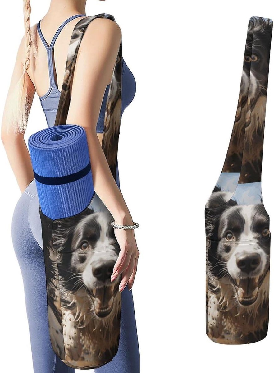 Duffel Yoga Mat Tas - Sporttas Yoga - Sportspullen Dragen - Groot Zijvak - 50x40x18cm - Stijl