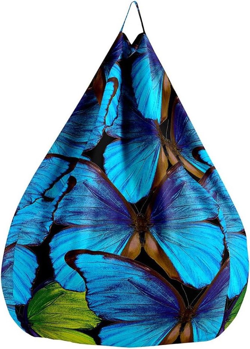 Zitzakhoes - Luie bank hoes - Ontspannen Zitten - Met Handgreep - 90x110cm - Blauw