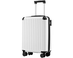 Merkloos Handbagagekoffer 55 × 40 × 20 cm - Harde Koffer - Lichtgewicht - TSA-slot - 4 Dubbele Wielen - Perfect voor Ryanair/EasyJet - Cabinekoffer