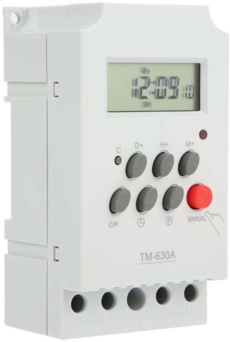 - Programmeerbaar tijdrelais - mini-buitenschakelaar - eenvoudig instelbaar - 12 volt - timer met digitaal lcd-display - ideaal voor verl