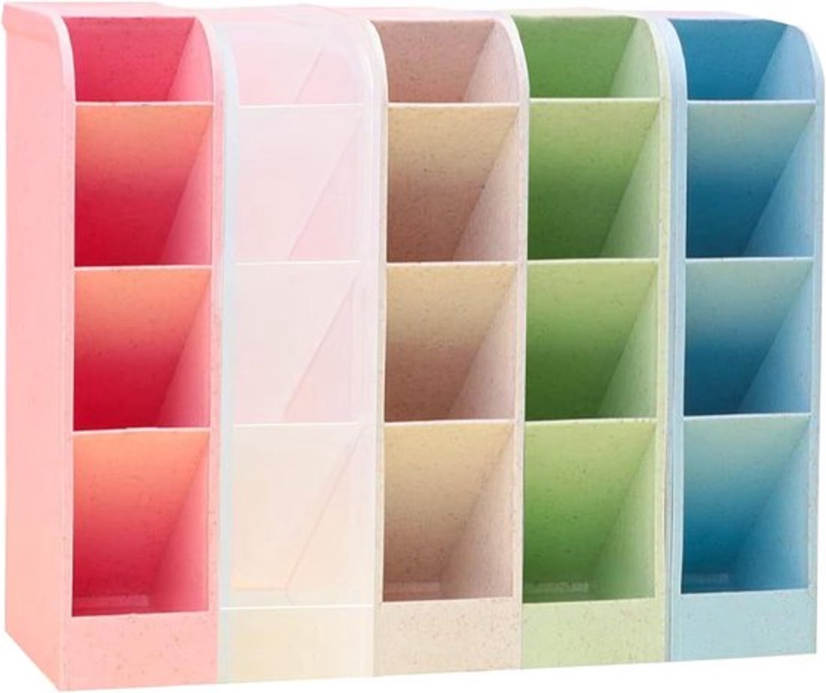 Multifunctionele bureau organizer 5-delig met pennenhouder - Opbergbox voor bureau, school, en huis - Sock keukenlipstick opbergdoos