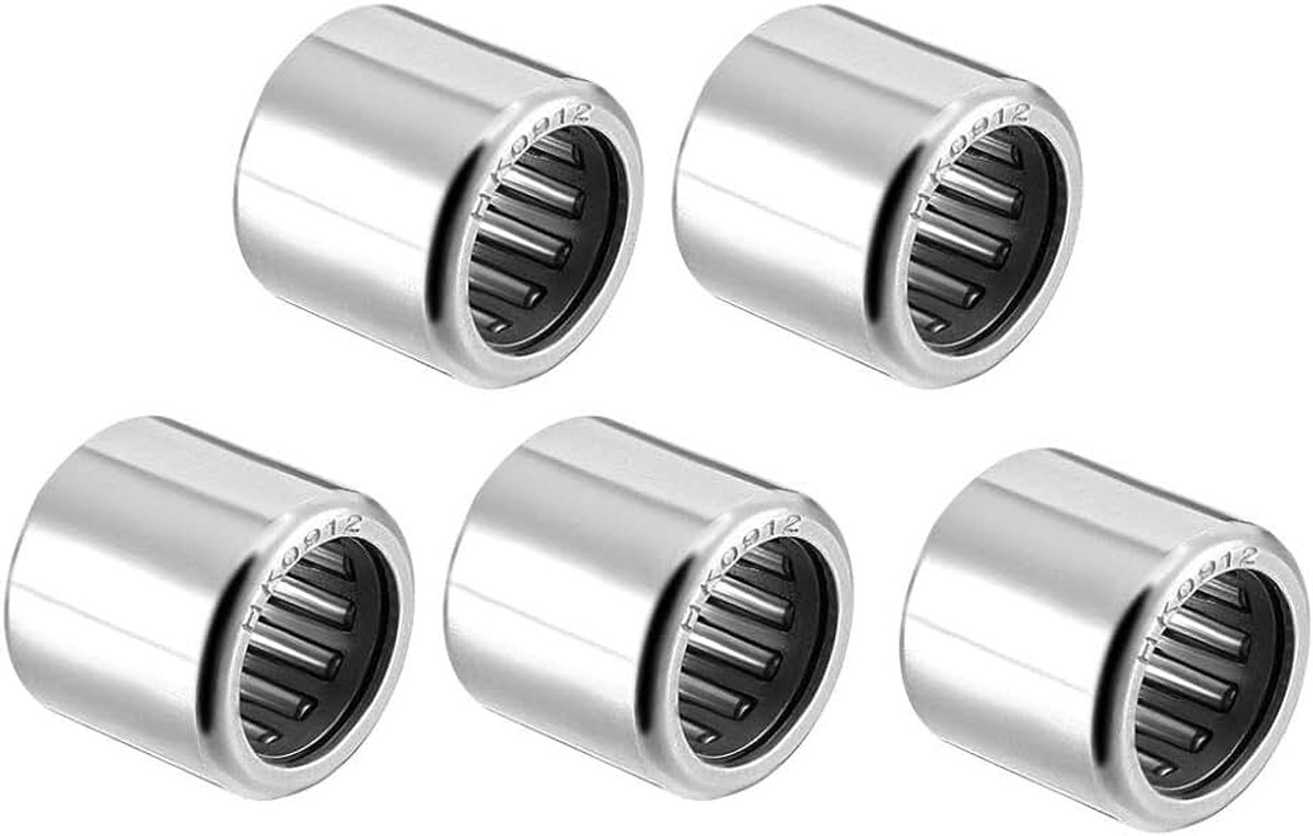 Sourcing map HK0808 kogellagers voor naalden, gatdiameter 8 mm, breedte 12 mm, diameter 8 mm, buitendiameter HK0912 (5Qty)