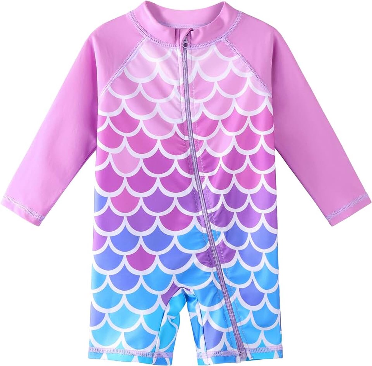 Badpak voor meisjes, UPF50+ badpak, sneldrogend, schattig printdesign, badpak voor meisjes van 0 maanden tot 6 jaar oud, geschikt voor zwembad/strand