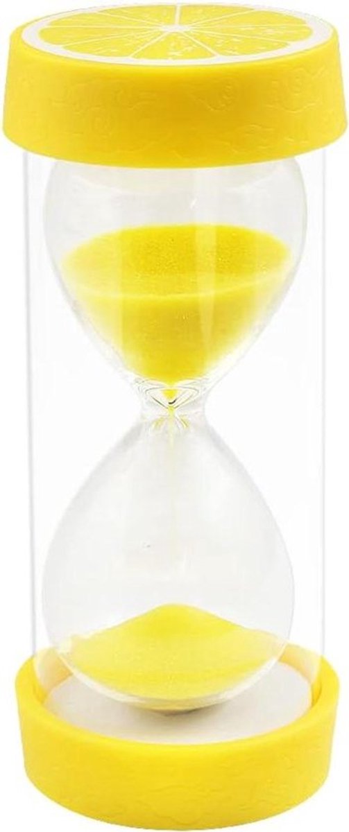 Kleurrijke Fruit Zandloper Zandtimer voor Thuis, Bureau en Keuken - Decoratief Aftelklokje - Xmas Verjaardagscadeau - Citroen Design - 10 Minuten