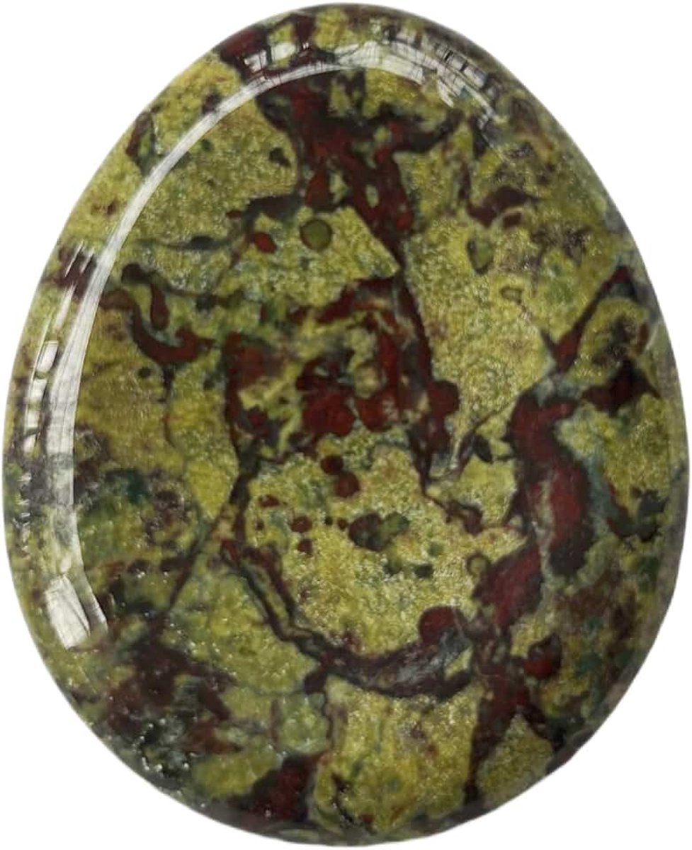 Drakenbloed jaspis waterdruppels chakra duim zorgen steen, stress relax genezing Reiki kristallen zakken palmstenen