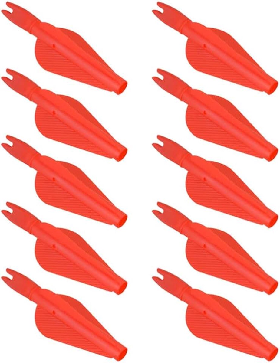 20PCS 8mm Boogschieten Pijlen Kunststof Schietoefeningen voor Jacht Doel Schieten Rood