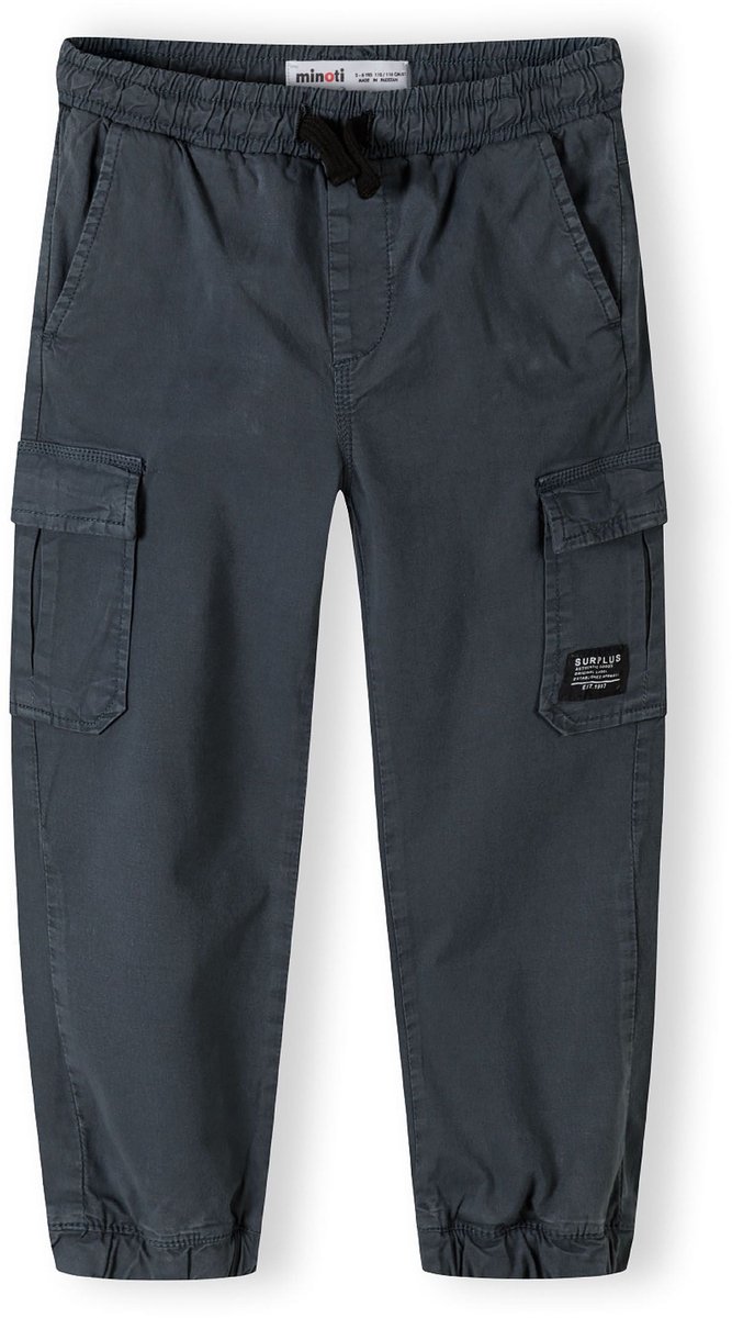 Minoti cargobroek jongens canvas - katoen - donkerblauw