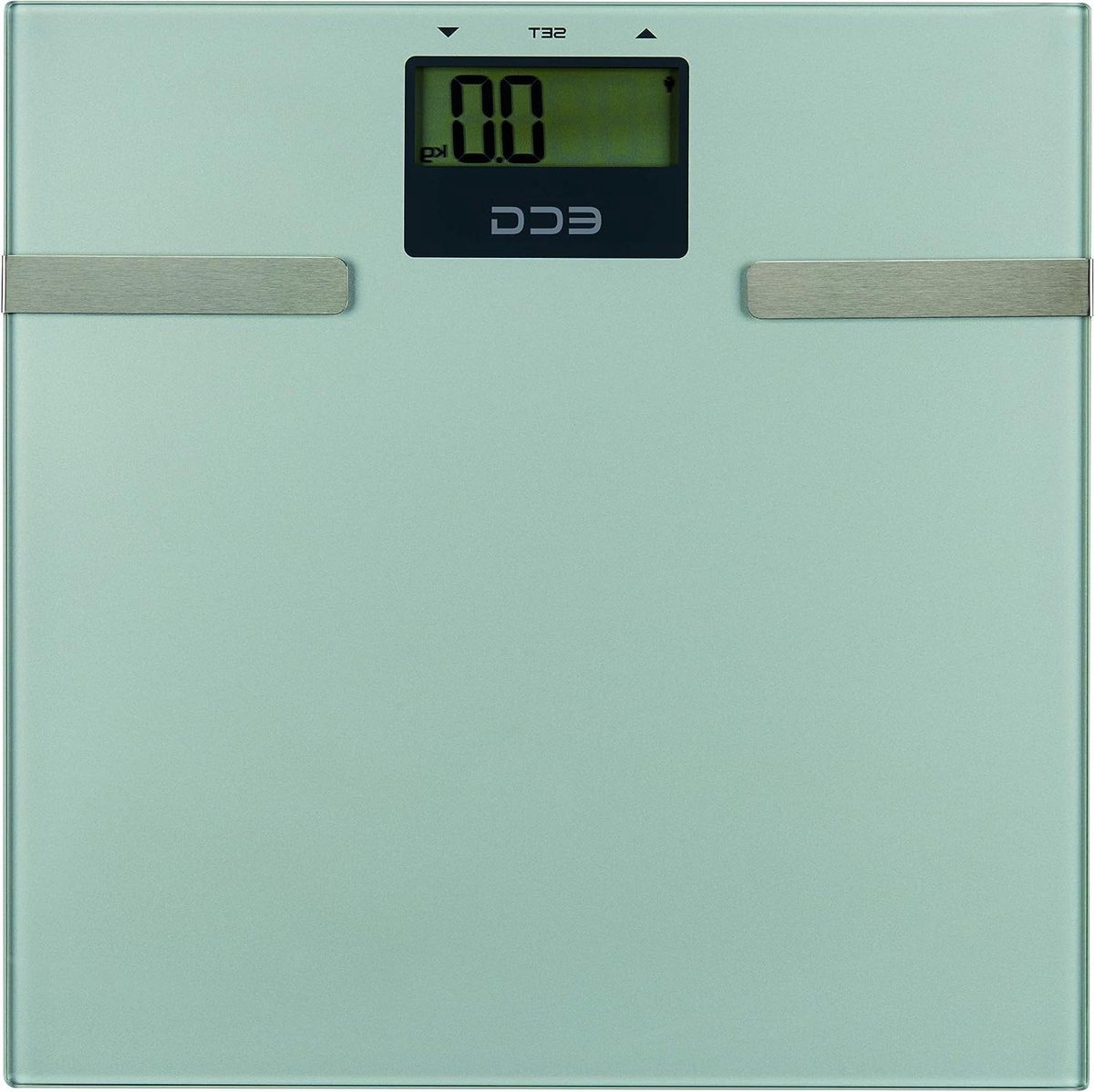 Fitness Weegschaal - Lichaamsanalyse Weegschaal - Gezondheid Monitoren - Meet Lichaamsvet en Spiermassa - 180kg - Grijs