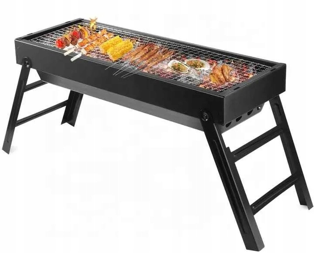 Opvouwbare Koolgrill TSW 60x22,5cm - Draagbaar en Robuust