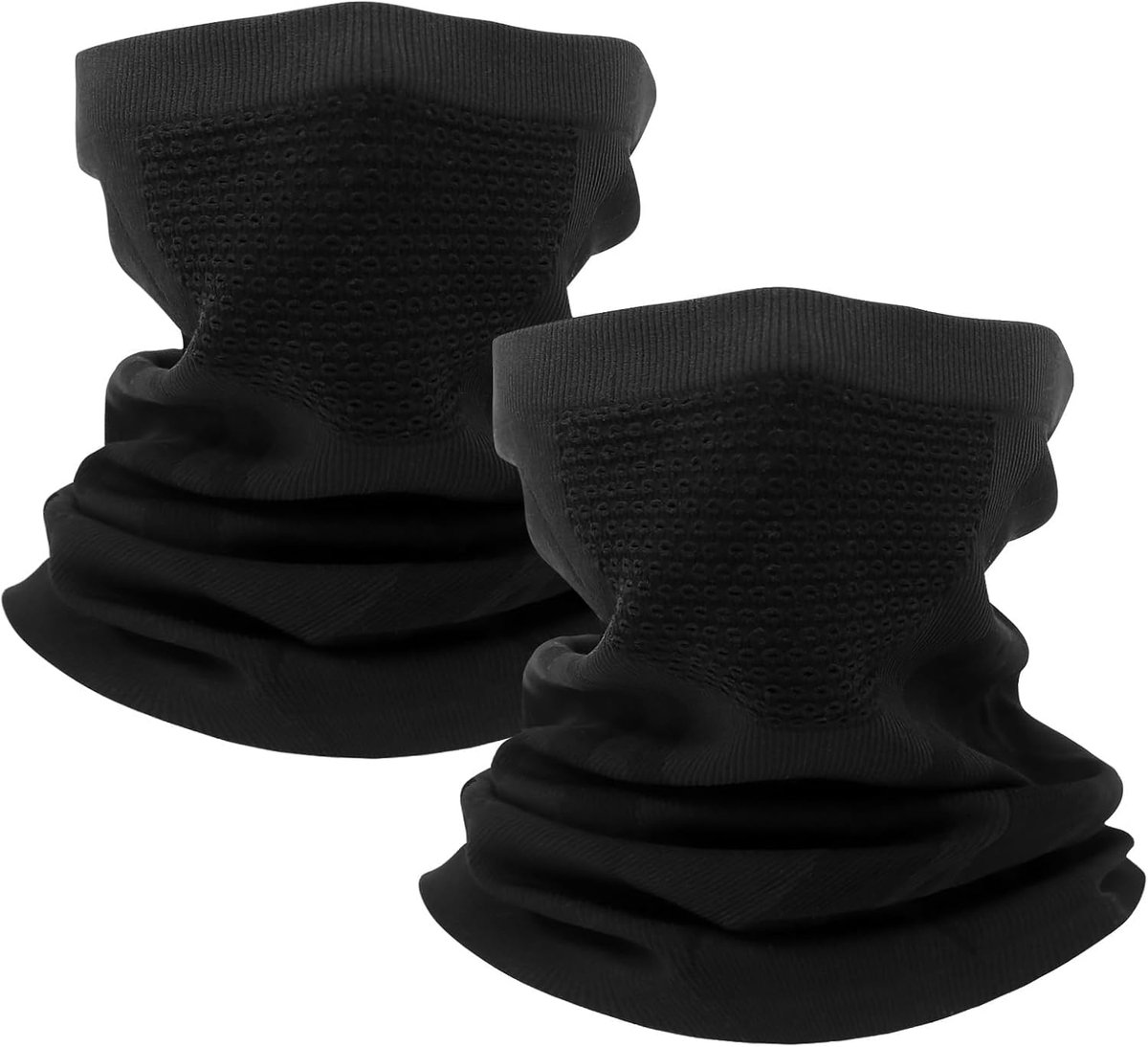 Colsjaal voor dames en heren, 2 stuks, multifunctionele doek, winddicht, halswarmer, halve bivakmuts, halsdoek, heren, motorfiets, gezichtsmasker, ademend stormmasker voor hardlopen, autorijden, skiën