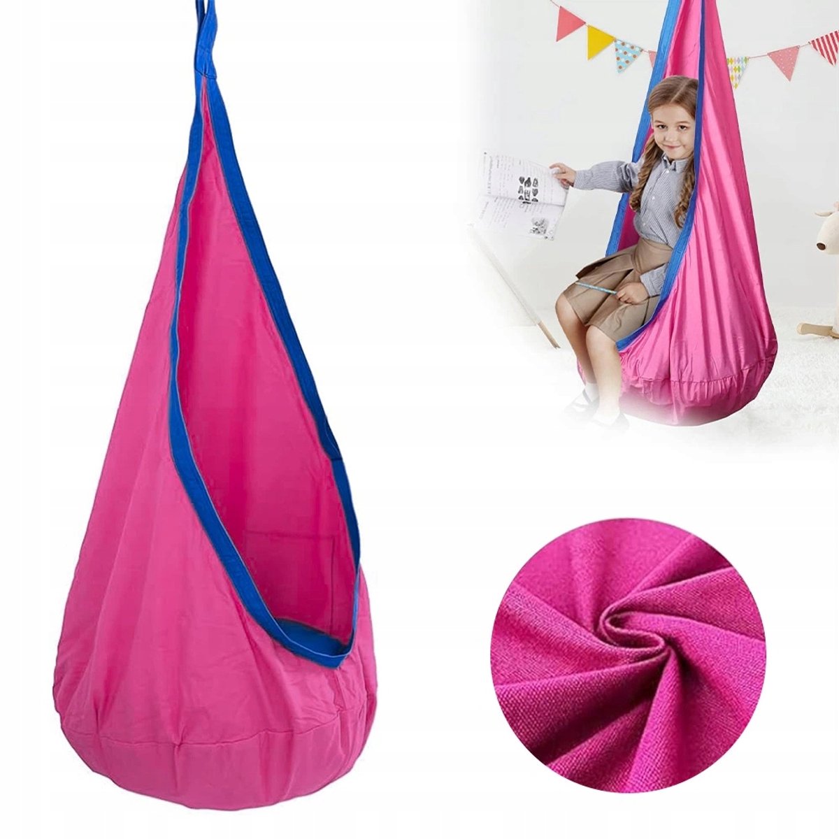 Roze Sensory Kinder Slaapzak Hangmat - 150kg, 160x70cm