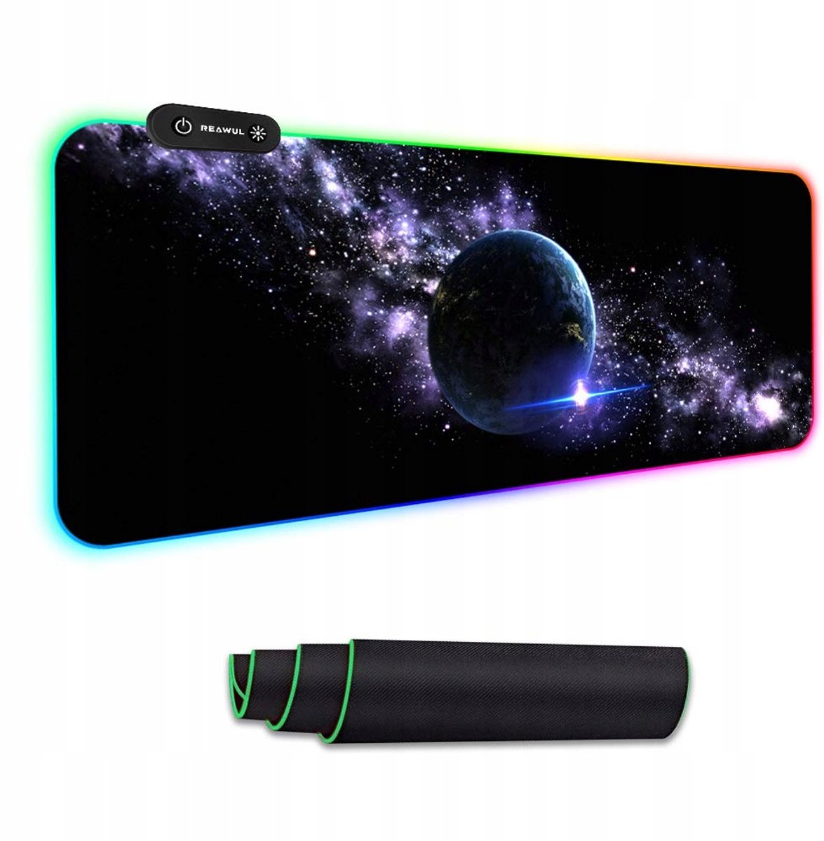RGB Gaming Muismat XL 80x30cm - 14 Lichtmodi, Antislip