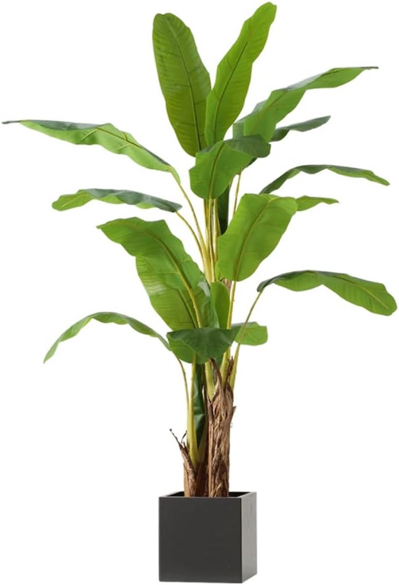 Kunstmatige groene plant palmboom, grote weegbree met 17 bladeren nep tropische potplant, indoor decoratie (Grootte : 180CM)