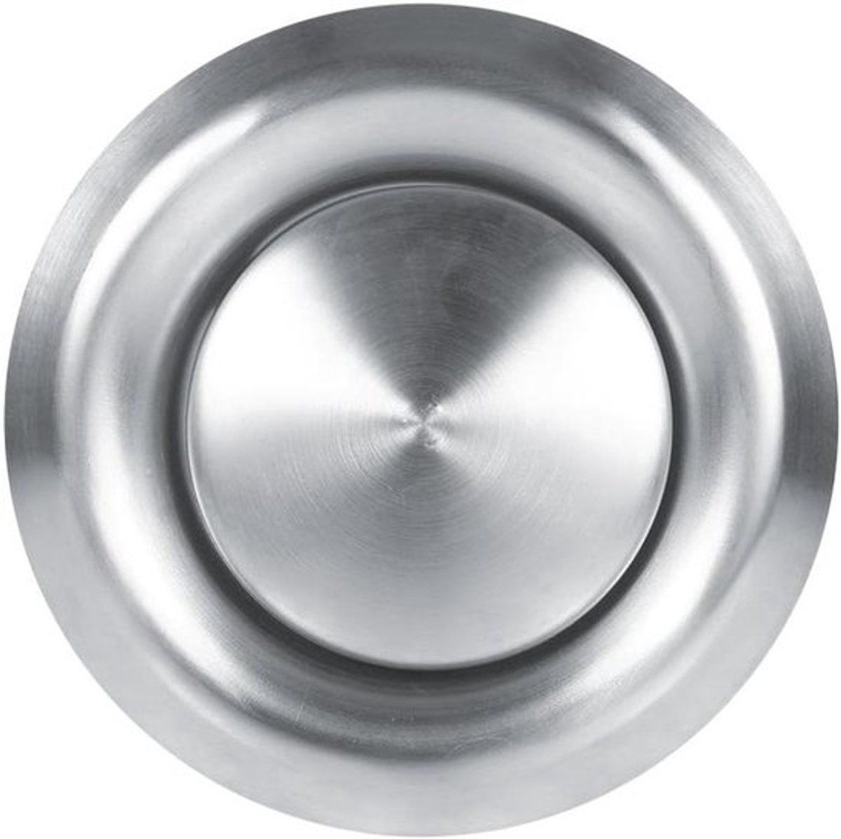 Ventilatierooster - Verstelbaar - RVS - Wand- en plafondmontage - Ronde ventilatiebuisafdekking - Geschikt voor thuisgebruik - Kegelvormig - Beluchting - Afvoer - 100 mm (125 mm)