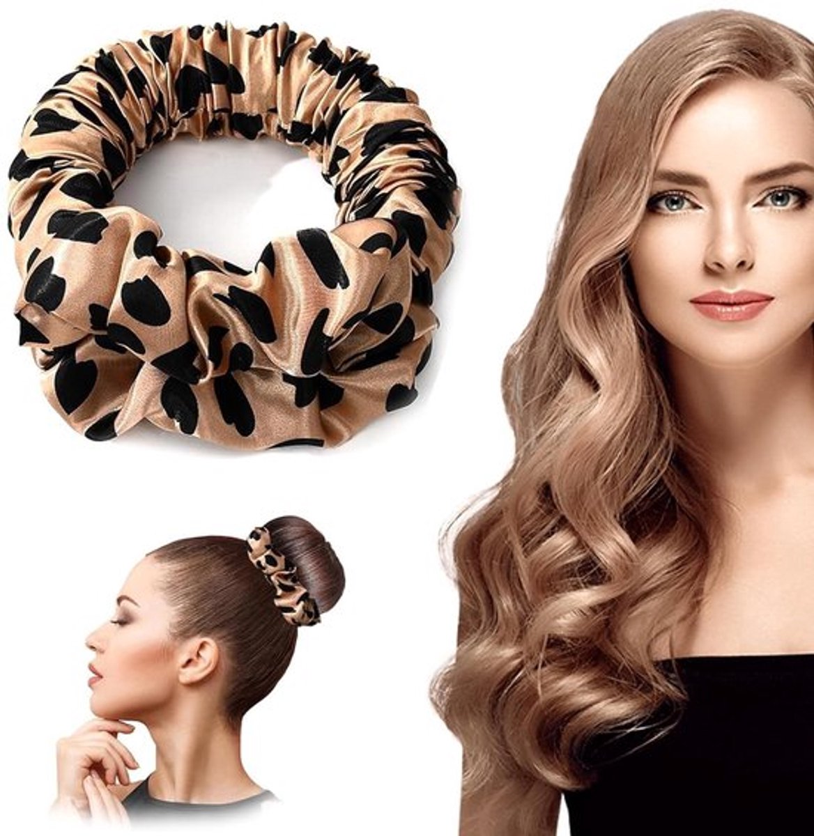 Haar elastiek zonder hitte - Slaaphaarelastiek - Herbruikbaar - Duurzaam - Milieuvriendelijk - Zachte styling - Haarband