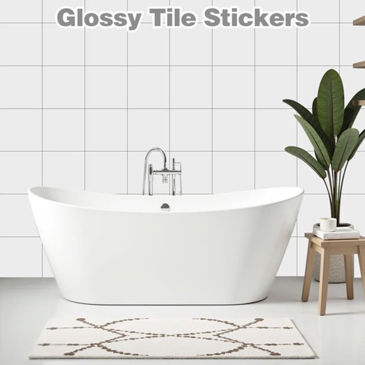 Tegelstickers 15x15 cm - 48 Stuks - Waterdicht - Zelfklevend - Voor Badkamer/Keuken - Effen Plakfolie
