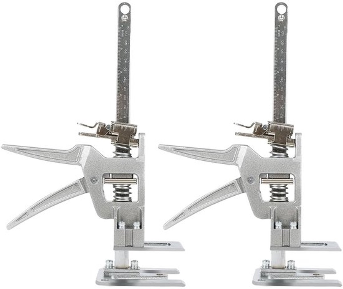 Multifunctionele Arm Hand Tool met Schaal, 2 Stuks, Tot 400 kg Tegelheffer, Verstelbaar voor Deuren, Meubels en Kasten, Ideaal voor Het Optillen van Zware Voorwerpen