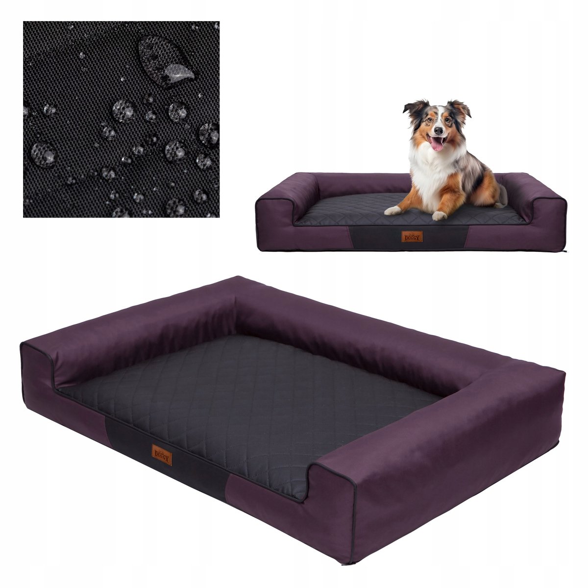Waterdicht Hondenkussen 100x65cm met Afneembare Hoes - Wasbaar