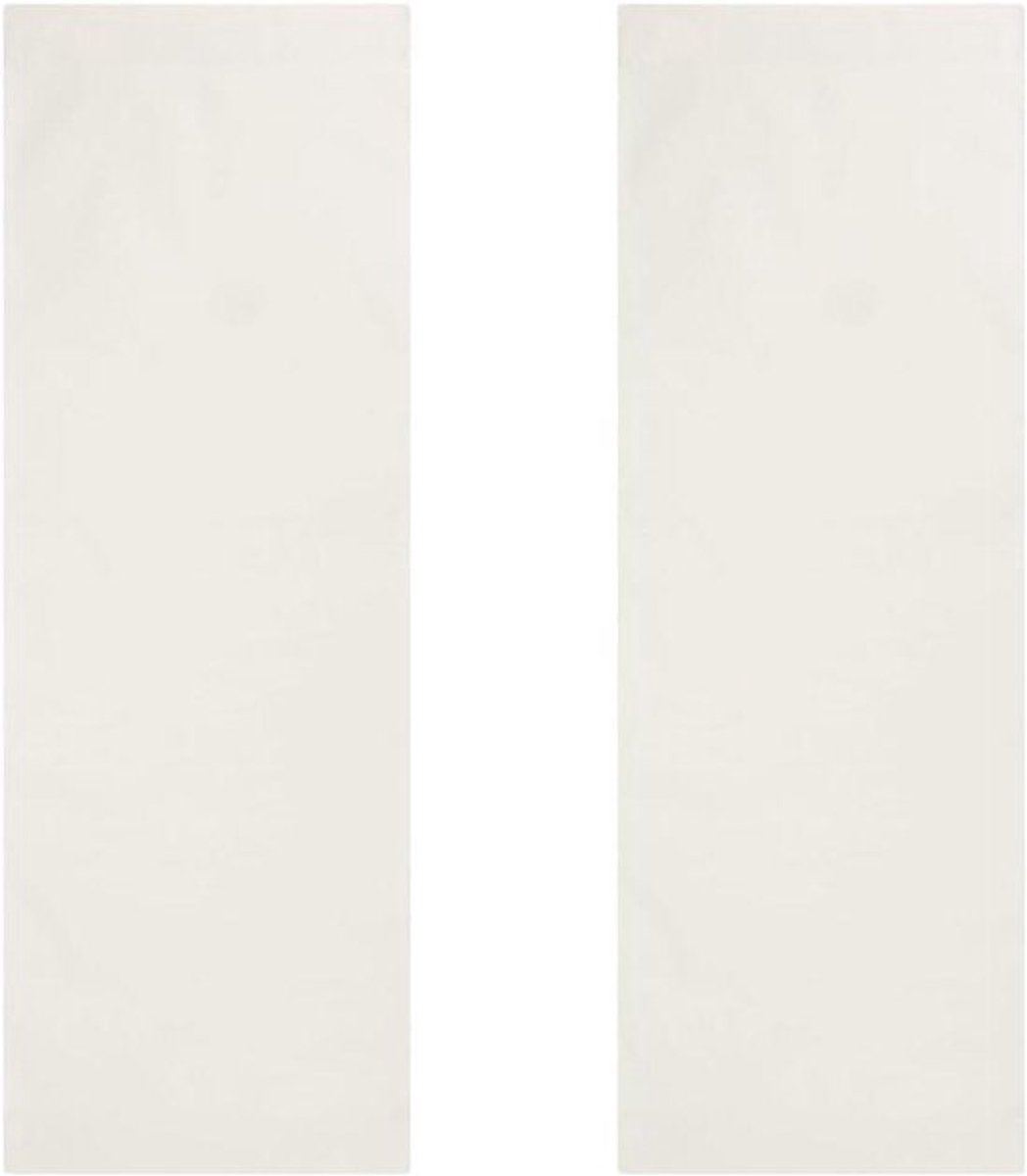 Strandstoel zeil - Vervangend - Opvouwbaar - Wit - Zonnebaden - Tuin - Buiten - Geschikt voor strandstoelen - 120 x 43 cm - 2 stuks