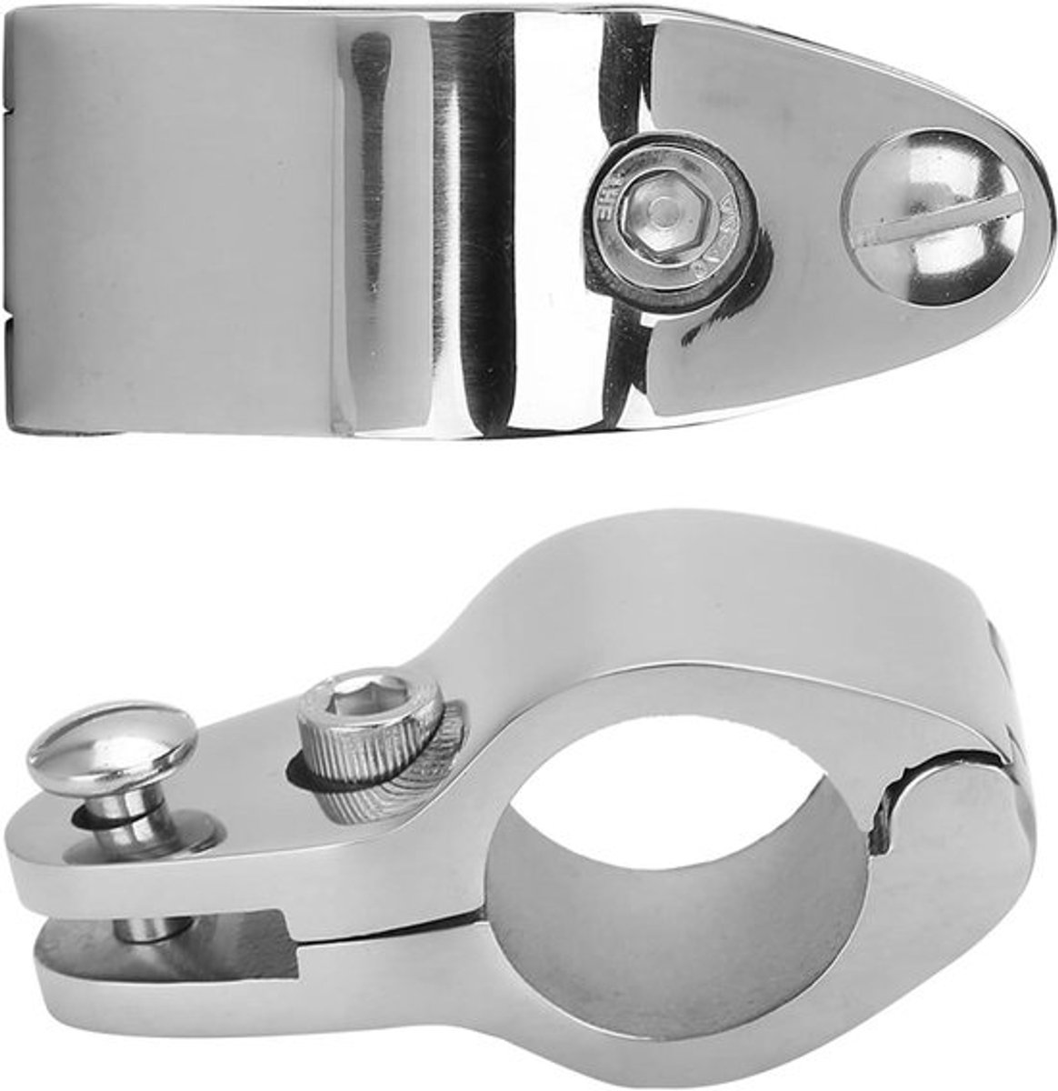 Boothardware - Marine fittingen - bovenste schuif - RVS - Scharnier railmontage - 25mm - Geschikt voor boten - roestvrij staal hardware