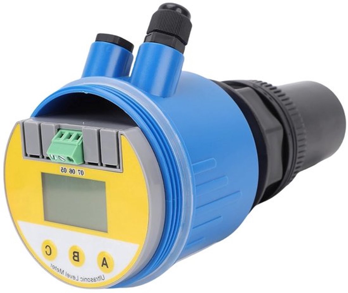 Ultrasone Niveau Meter met LED Display voor Vloeistofmeting, 4-20mA Sensor voor Waterdiepte en Verwerking