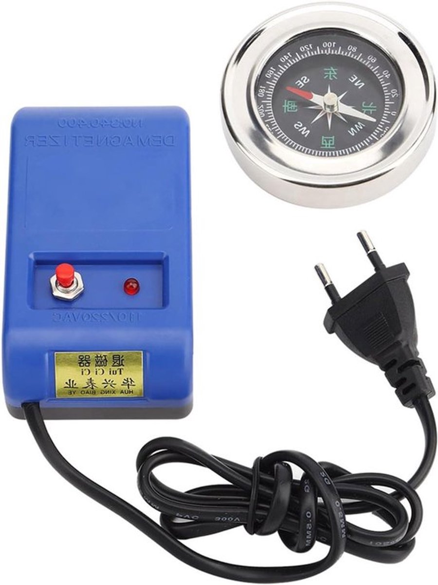 Ontmagnetiseerder voor Horloges - Elektrisch - Set - EU-stekker - Reparatie - Horloge - Geschikt voor - Zwart Model.