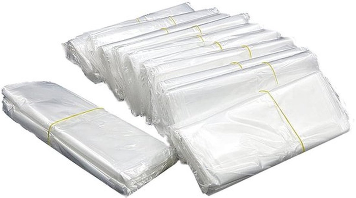Krimpfolie zakken - 100 stuks - Geurloos - Clear - 8 cm x 20 cm - POF - Single Port - Krimpbare film - Zeep Kaars Pot - Bad - Zelfgemaakte DIY Project - Verpakking Ge