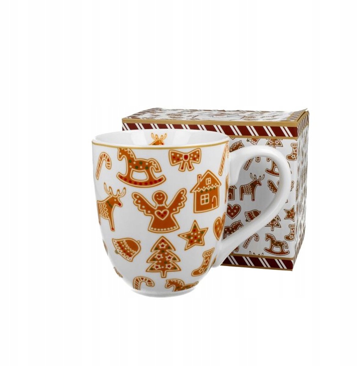 Gemberkoekjes Mok Wit Porselein New Bone China - DUO - 1000 ml