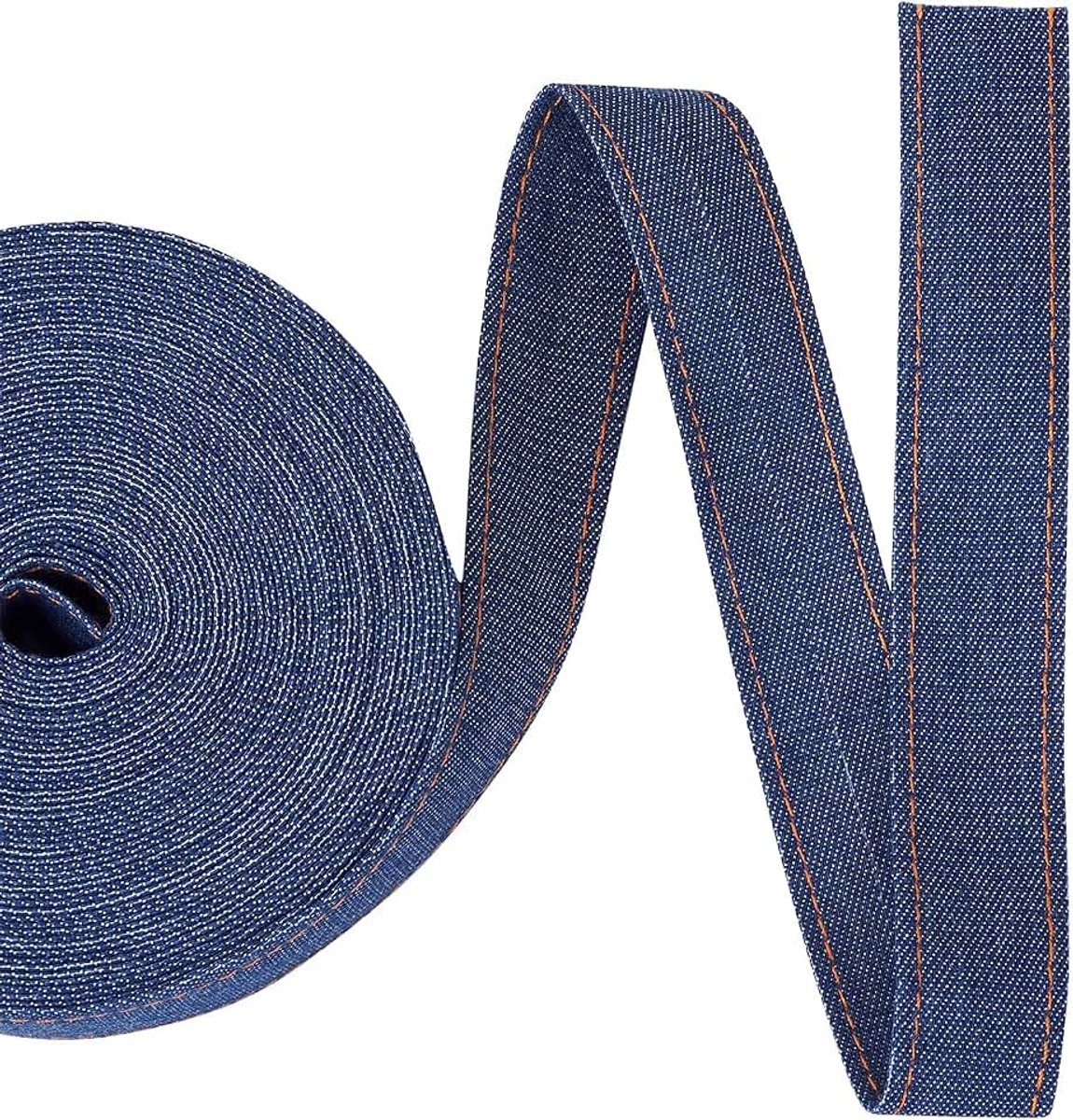 Linten denim lint stof 0,98 inch brede denim strips voor ambachten hoofdband kleding jeans strikken en naaien decoraties