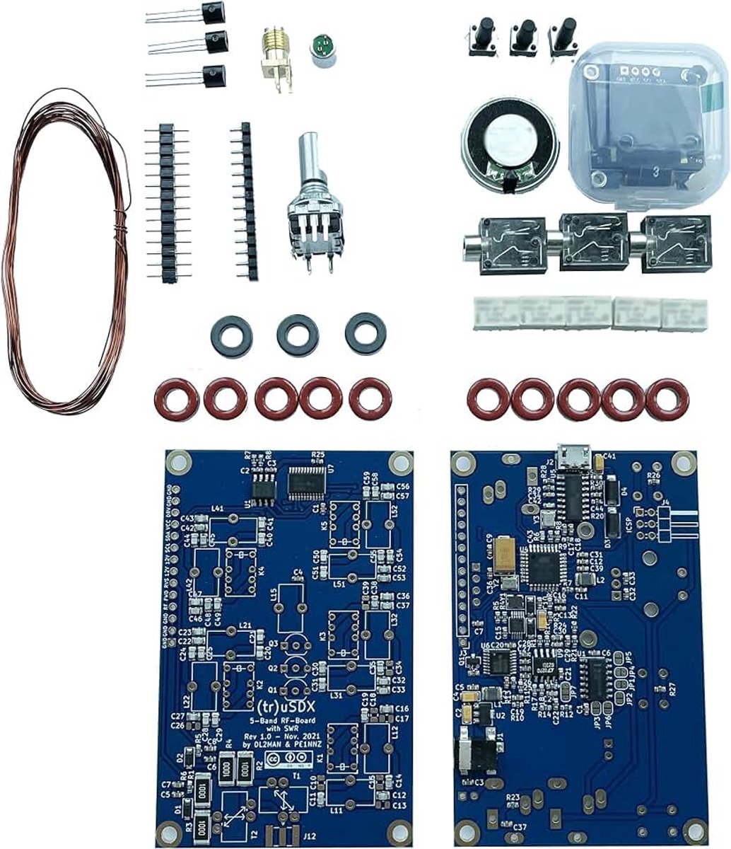 USDX transceiver tr usdx 5-band multimode QRP kits van PE1NNZ en DL2MAN Kan worden gecombineerd met ATU100 Antenne-tuner