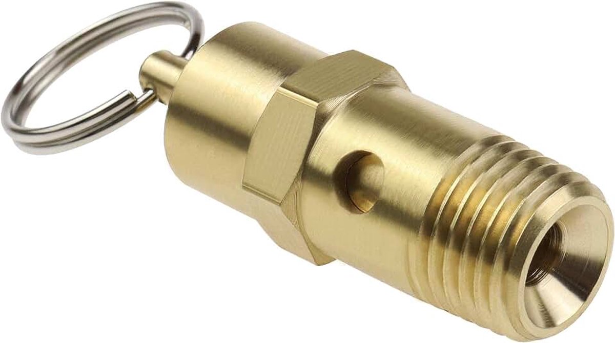1/4" BSP Messing Luchtcompressor Drukschakelaar Veiligheidsontlastventiel 145PSI 10BAR