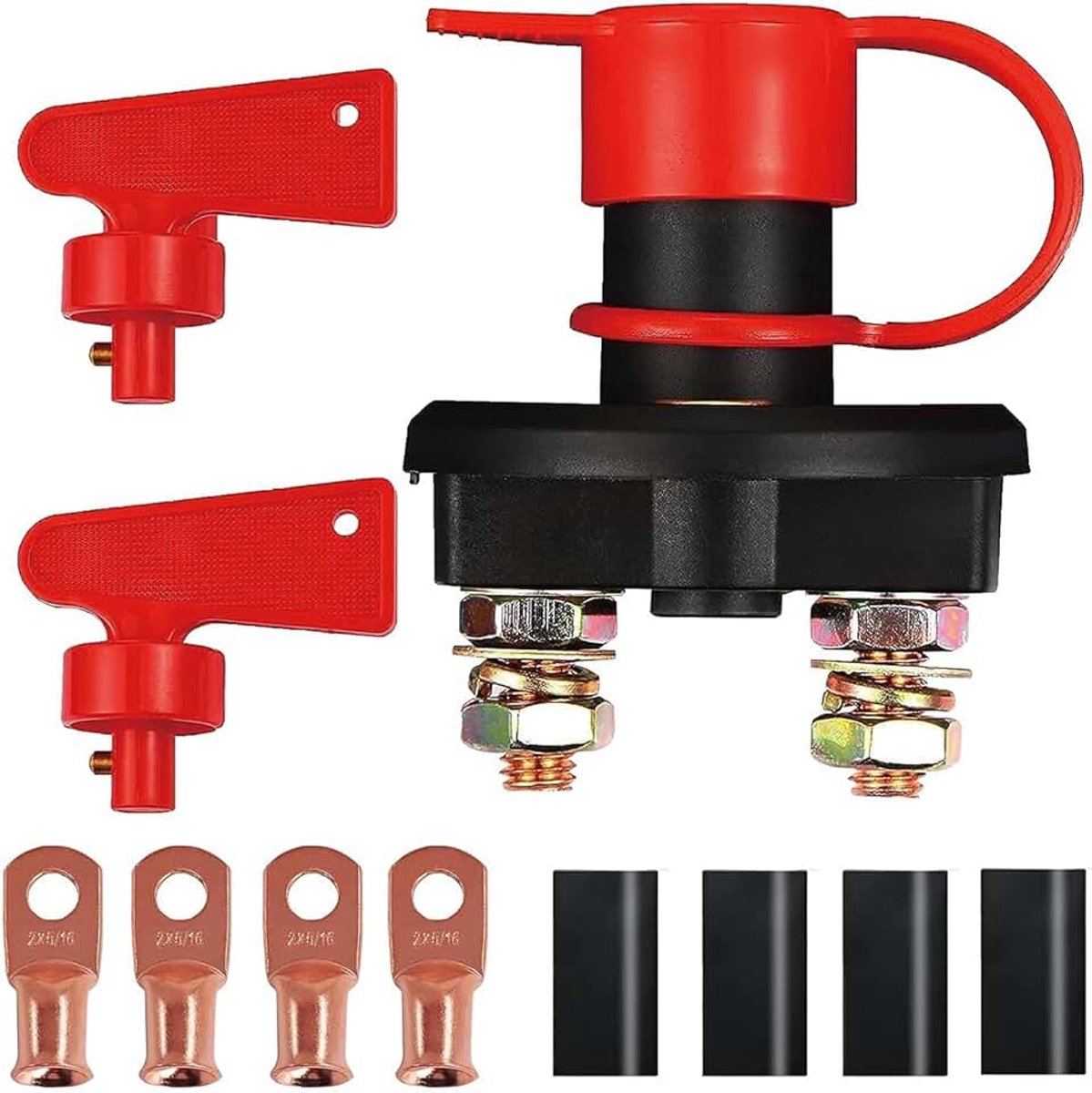1 stuk accu scheidingsschakelaar,DC 12V 24V batterij hoofd isolator afgesneden stroomschakelaar voor marine car boot RV ATV auto vrachtwagen voertuig