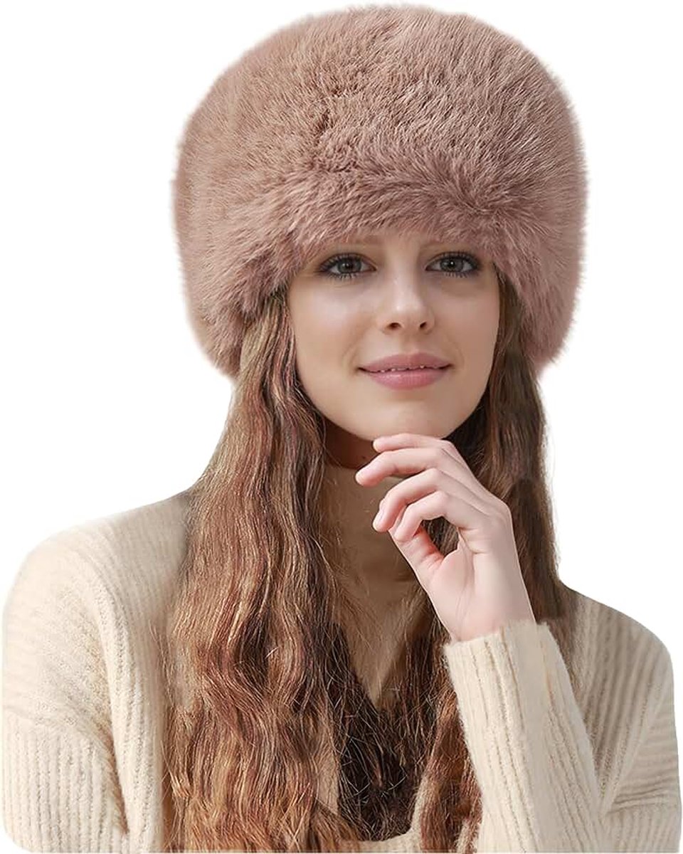 & Lily Dames Winter Kozakken Hoed Russische Stijl in Faux Bont