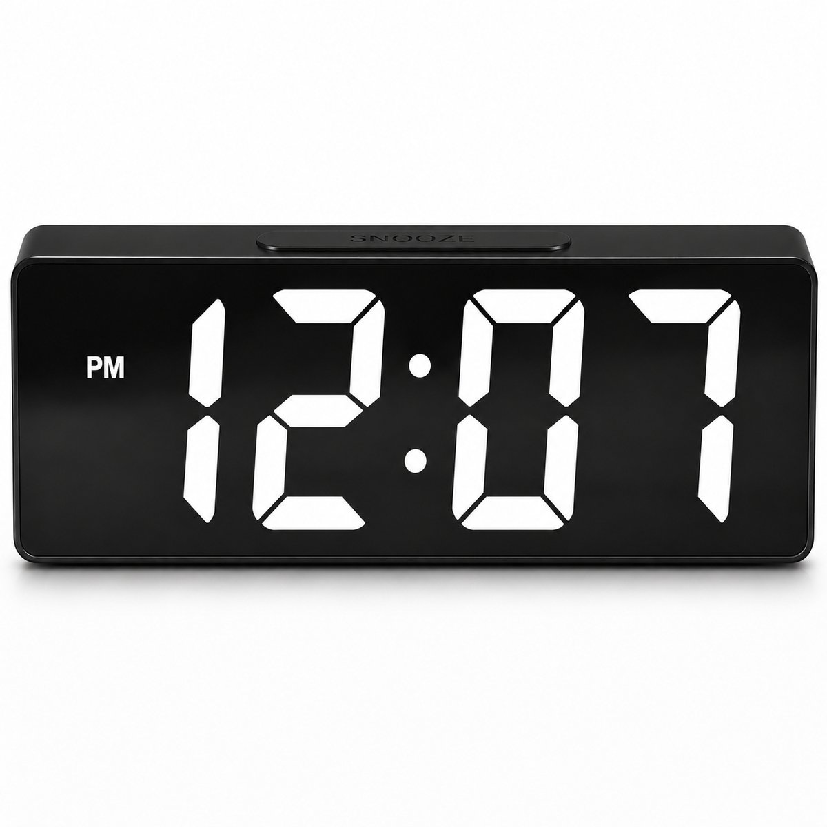 Digitale Wekker - Dubbel Alarm - LED-Display - Zwart