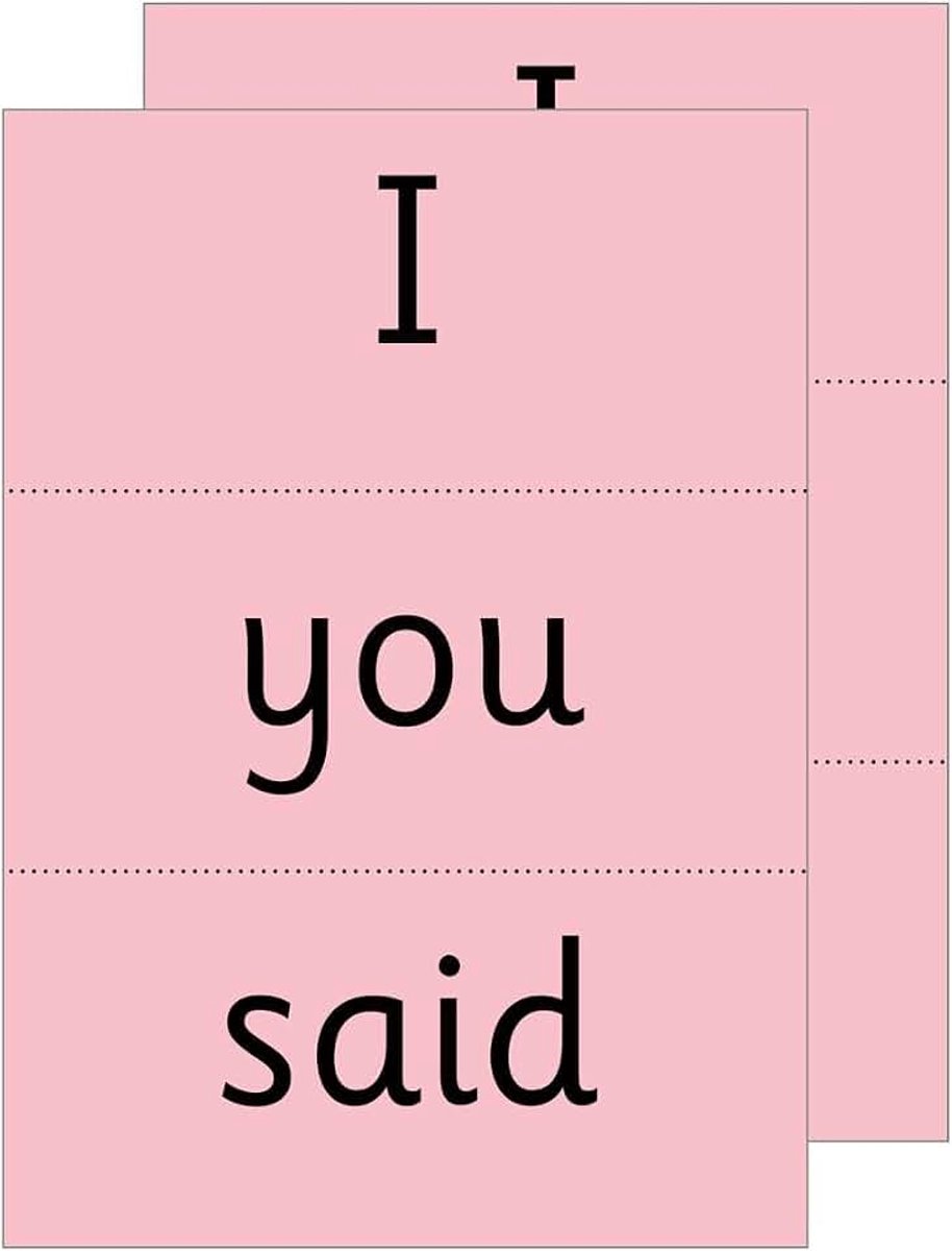 Write Inc. Phonics: Red Word Cards