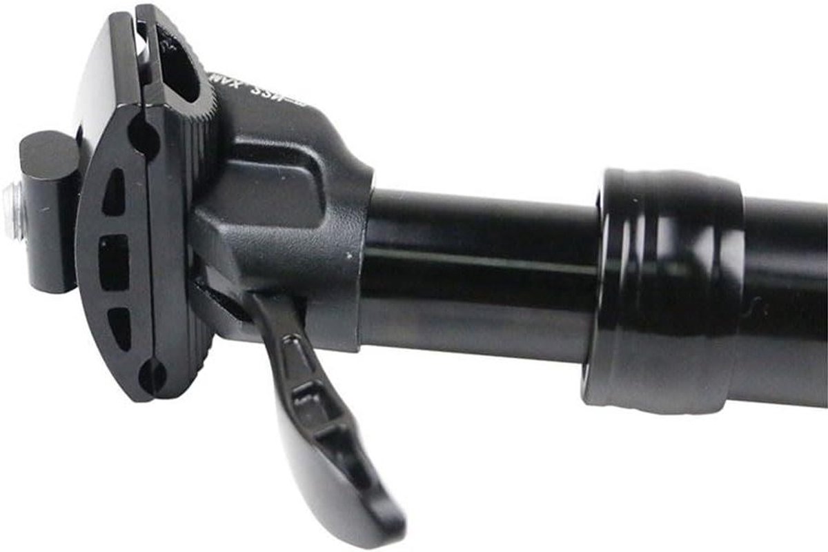 Fiets Dropper Zadelpen - Verstelbare Zadelpen - Mountainbiken - Handregeling Olie Air Mix - 31.6mm Diameter - Zwart