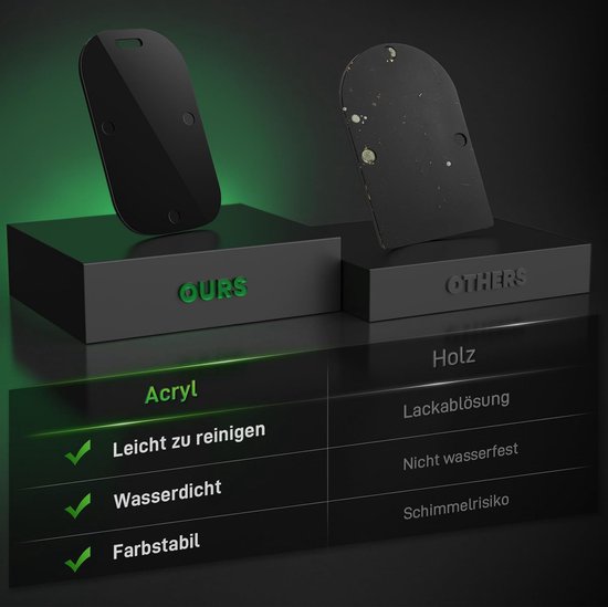 Keukenmachine Plank - Apparaat Glijder - Gemakkelijk Verplaatsen - Soepele Teflon Glijders - Op Maat Gemaakt - Zwart Hoogglans — afbeelding 5
